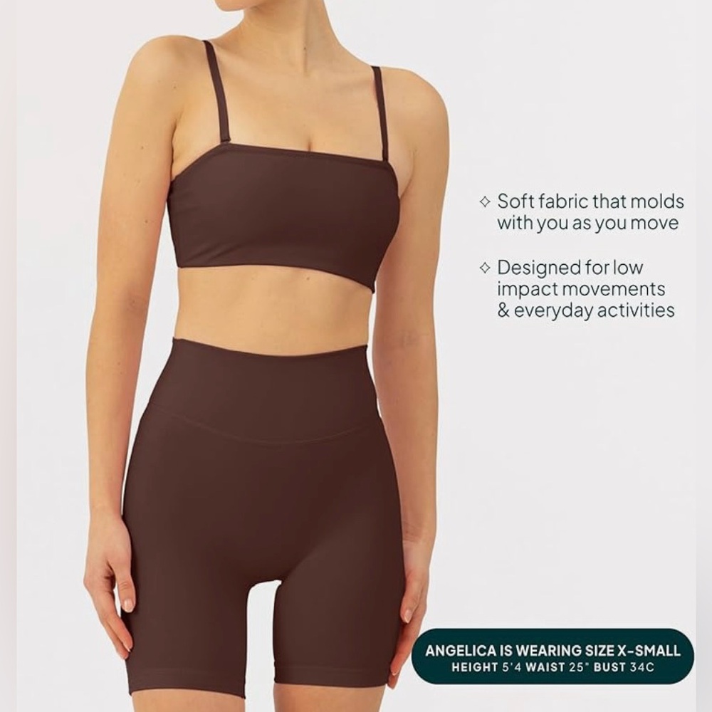 New Pavoi Active Convertible Bandeau Sports Bra - Picture 2 of 12